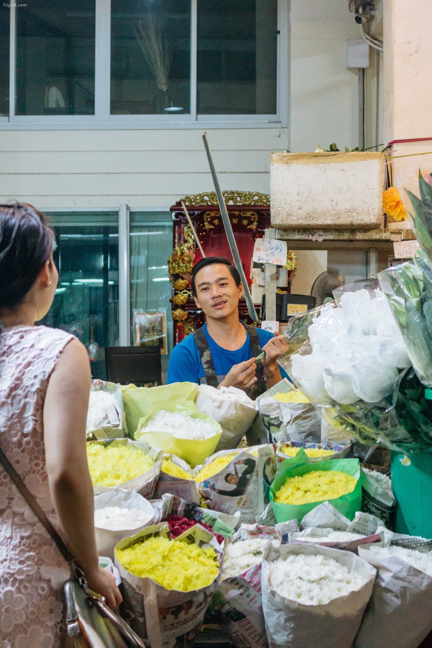 chợ hoa Thái Lan