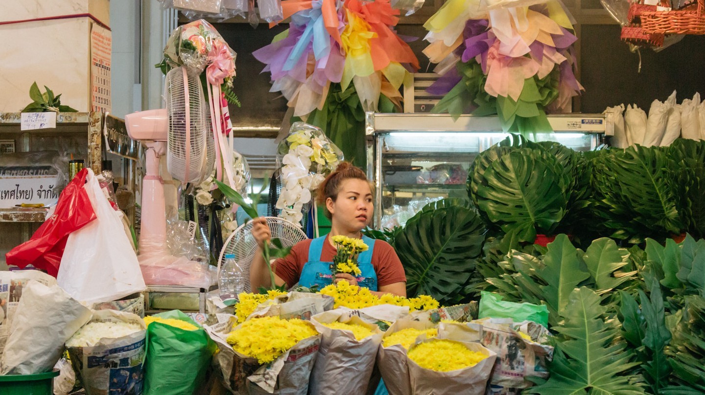 Khám phá chợ hoa ở Bangkok