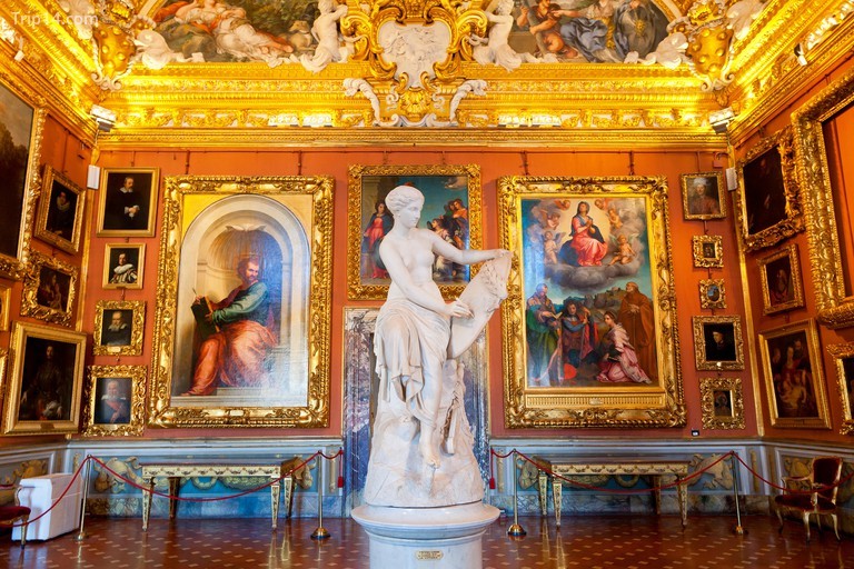 Florence, Palazzo Pitti, Sala di Grove ở Galleria Palatina ,. Ảnh chụp năm 2018. Không rõ ngày chính xác. - Trip14.com