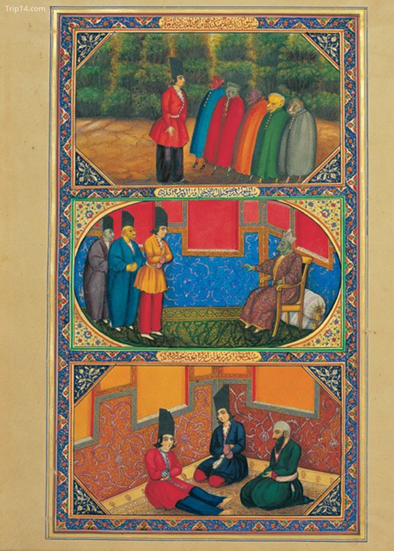 Minh họa từ phiên bản tiếng Ba Tư của 