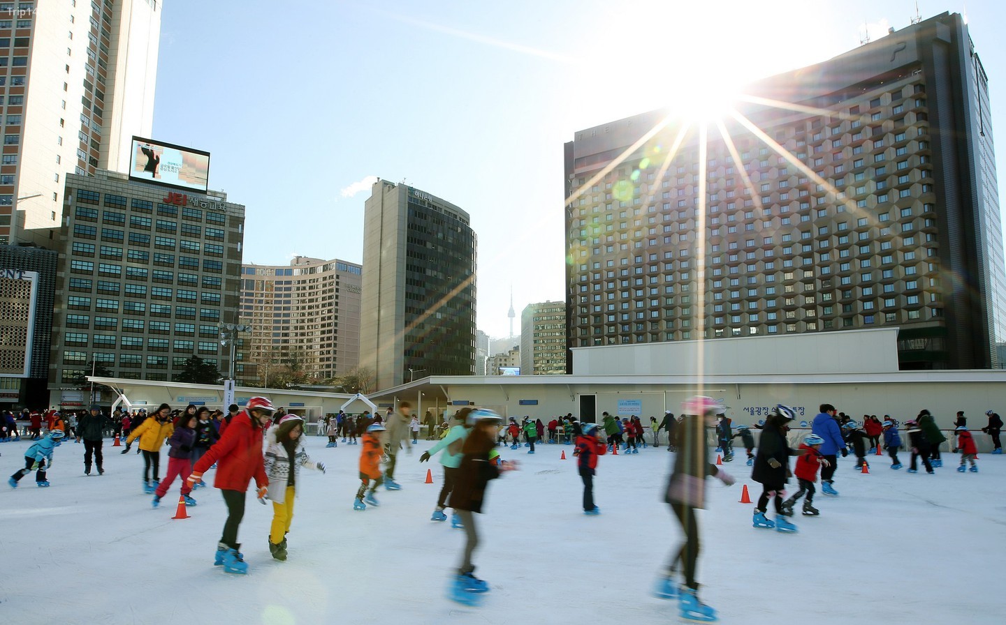 Sân trượt băng Seoul Plaza