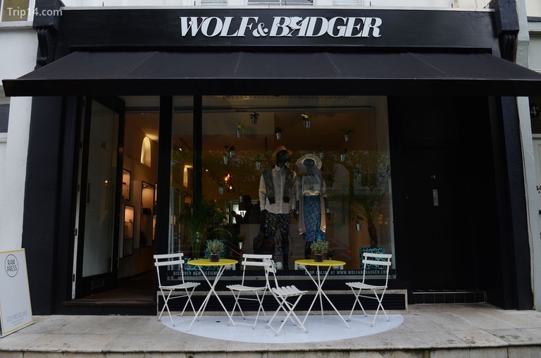 Mặt tiền cửa hàng Notting HillPhép lịch sự của Wolf & Badger - Trip14.com