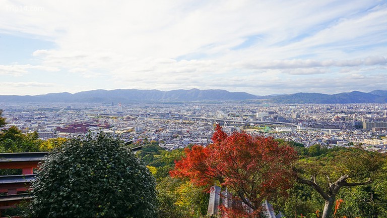 Toàn cảnh thành phố Kyoto từ đền Fushimi Inari Taisha - Trip14.com