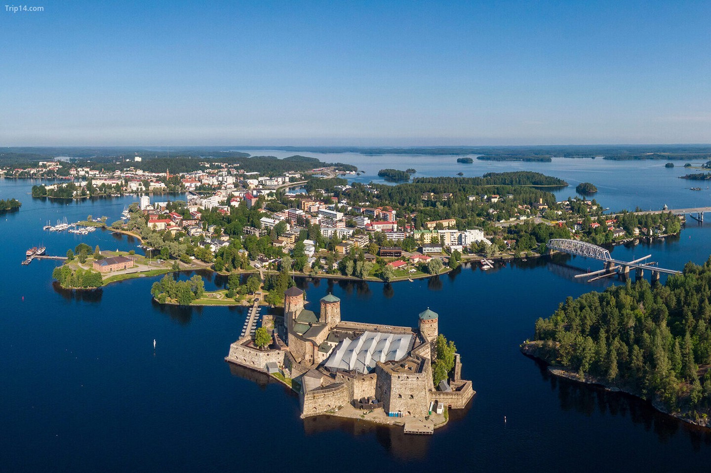 Savonlinna được xây dựng xung quanh lâu đài Olavinlinna đẹp như tranh vẽ
