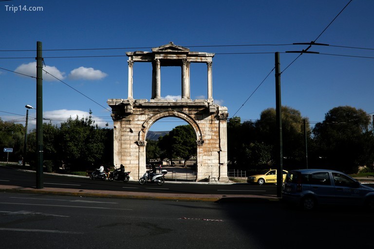 The Arch of Hadrian in Athens