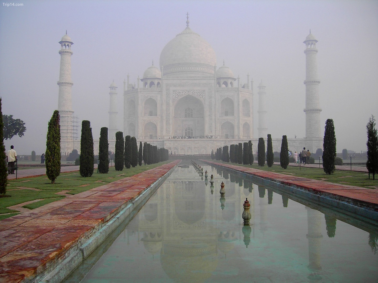  Taj Mahal lúc bình minh   |   