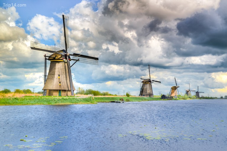 Ghé thăm cối xay gió tại Kinderdijk - Trip14.com