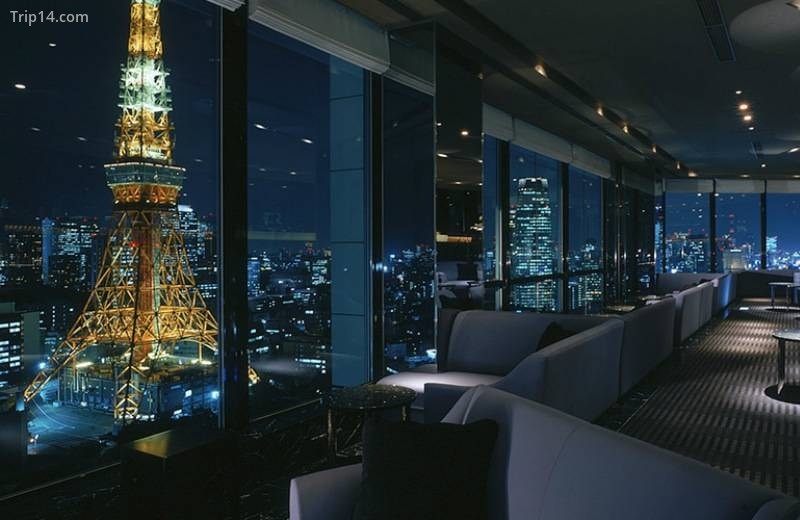 Ngắm tháp truyền hình Tokyo tại Sky Lounge Stellar Garden