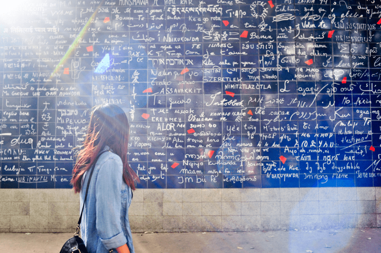 Bức tường tình yêu ở Montmartre │ © Iamhao / WikiCommons - Trip14.com