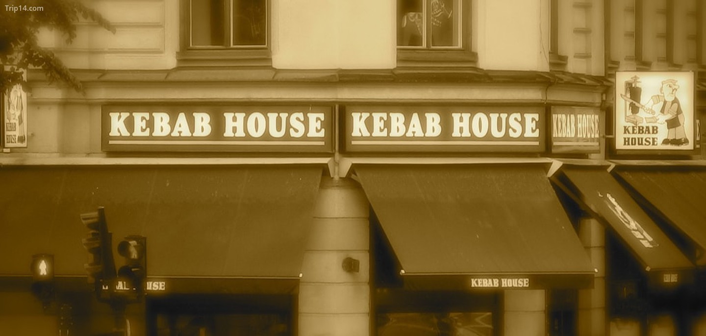 Các quầy hàng và nhà hàng kebab