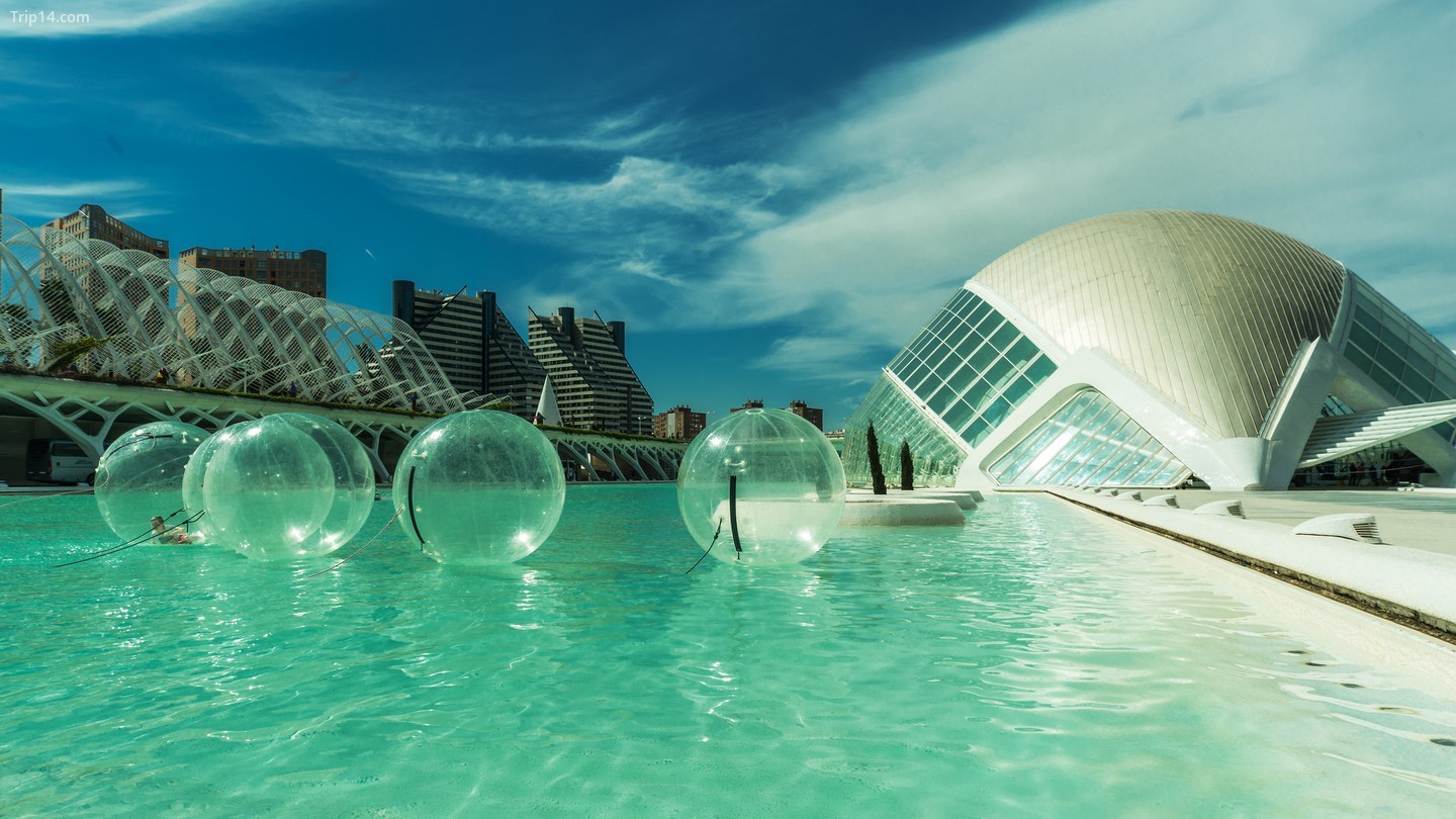 Bóng nước tại thành phố Khoa học và Nghệ thuật, Valencia