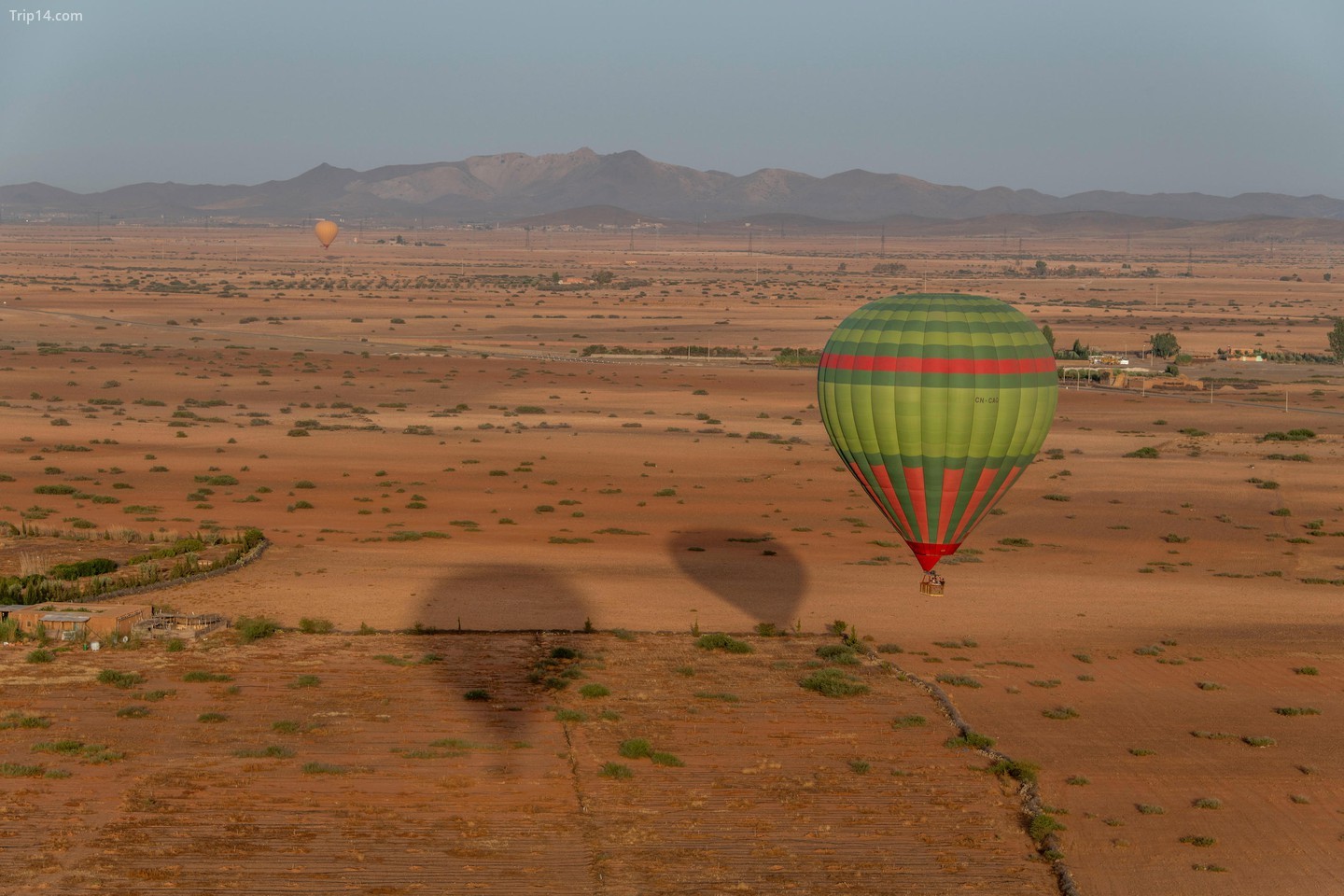 Kinh ngạc trước Marrakesh từ khinh khí cầu