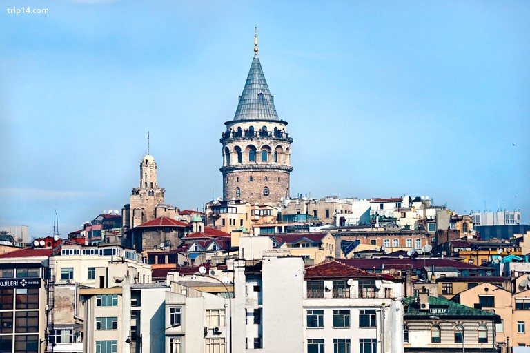 Tháp Galata ở beyoglu, Istanbul, Thổ Nhĩ Kỳ. - Trip14.com
