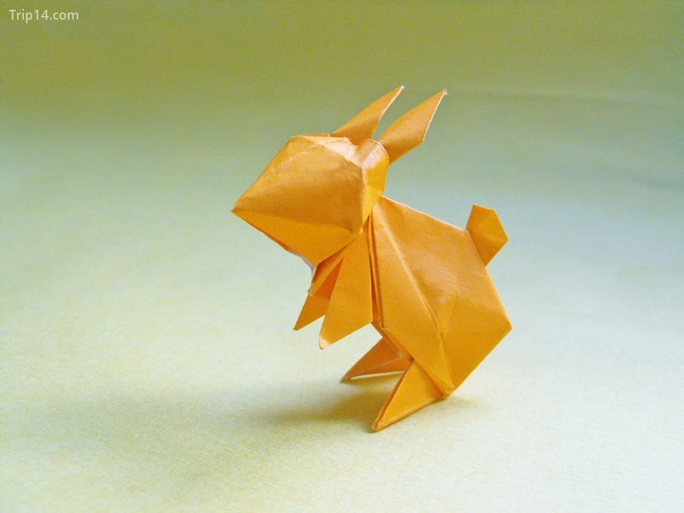 Một con thỏ origami © Alejandro De La Fuente / Flickr