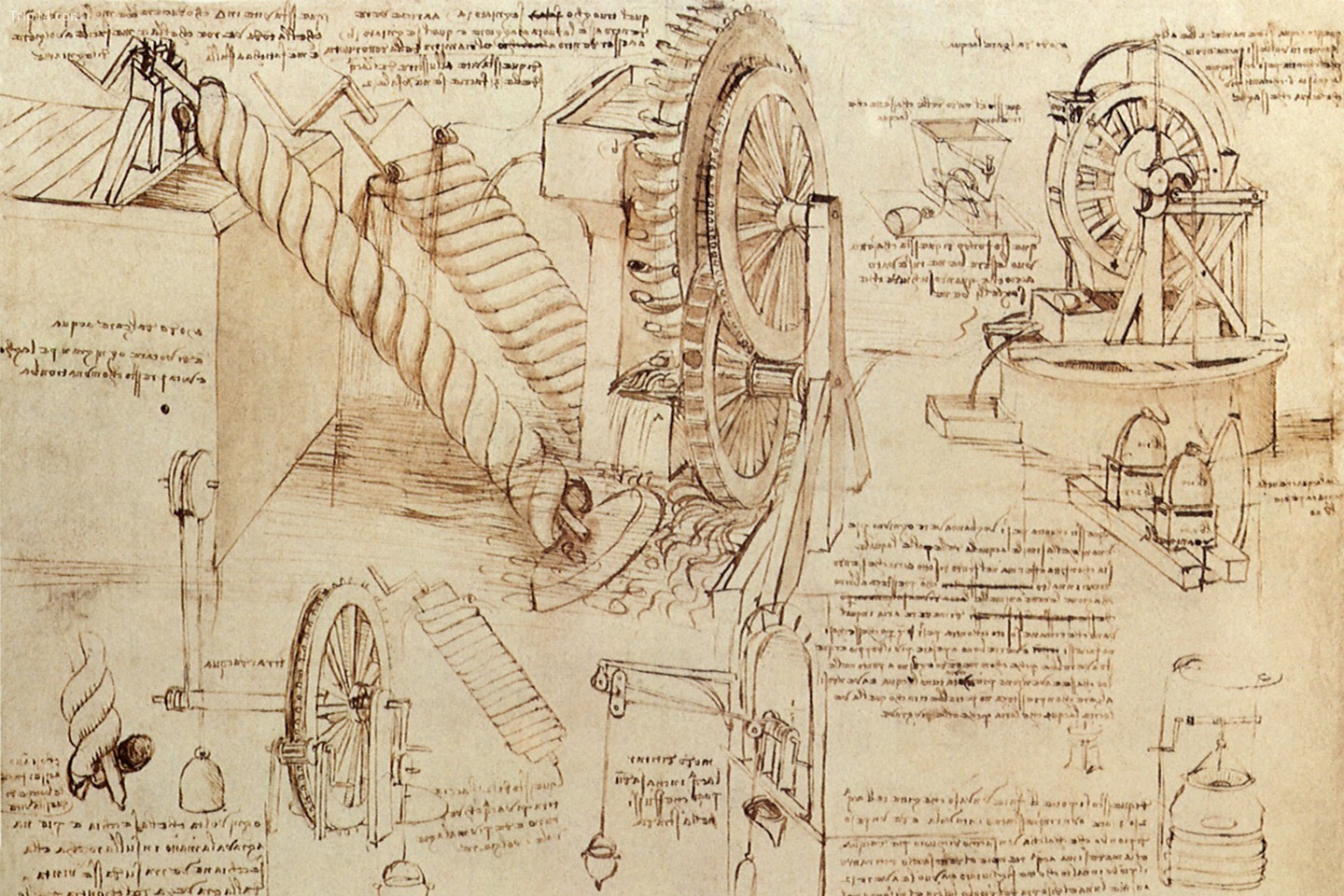 Taccola là người đầu tiên thực hiện các bản vẽ kỹ thuật trong quá trình sáng tạo 