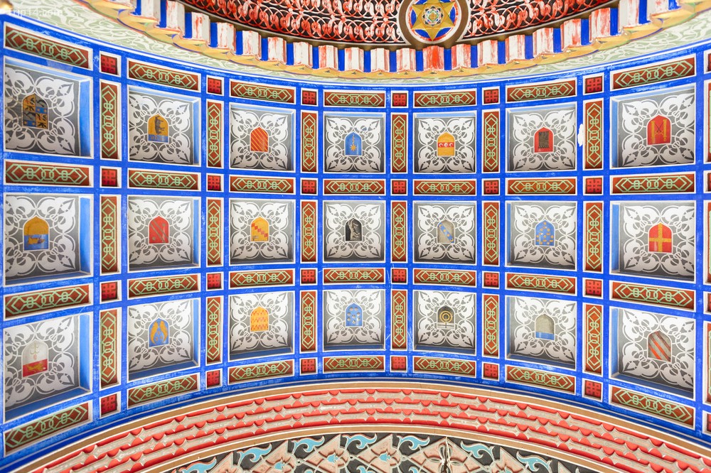 Mái vòm trang trí của lâu đài Sammezzano
