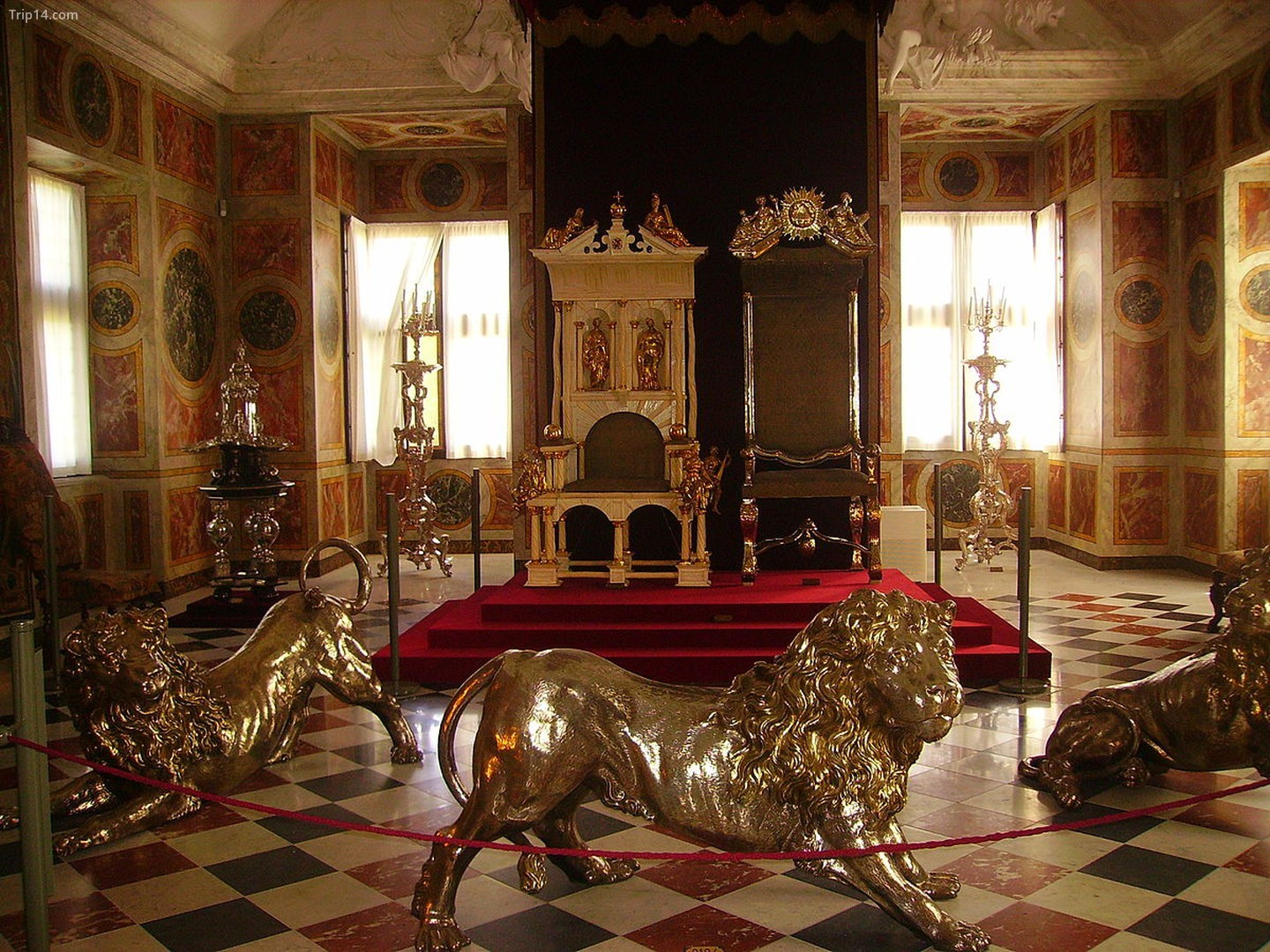 Sảnh nghi lễ của lâu đài Rosenborg