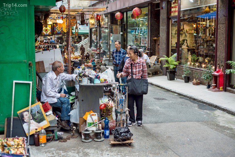 Gian hàng chợ tại chợ Cat Street, Hồng Kông - Trip14.com