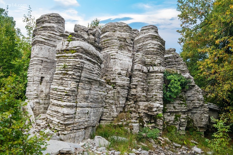 Những tảng đá tự nhiên gần làng Monodendri được gọi là Rừng Đá, Zagoria, Epirus, Hy Lạp