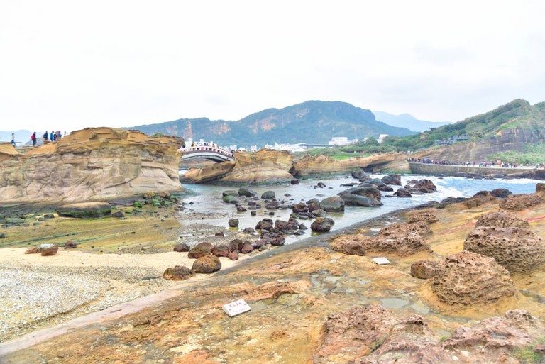 Công viên địa chất Yehliu ở thành phố Đài Bắc mới, Đài Loan 