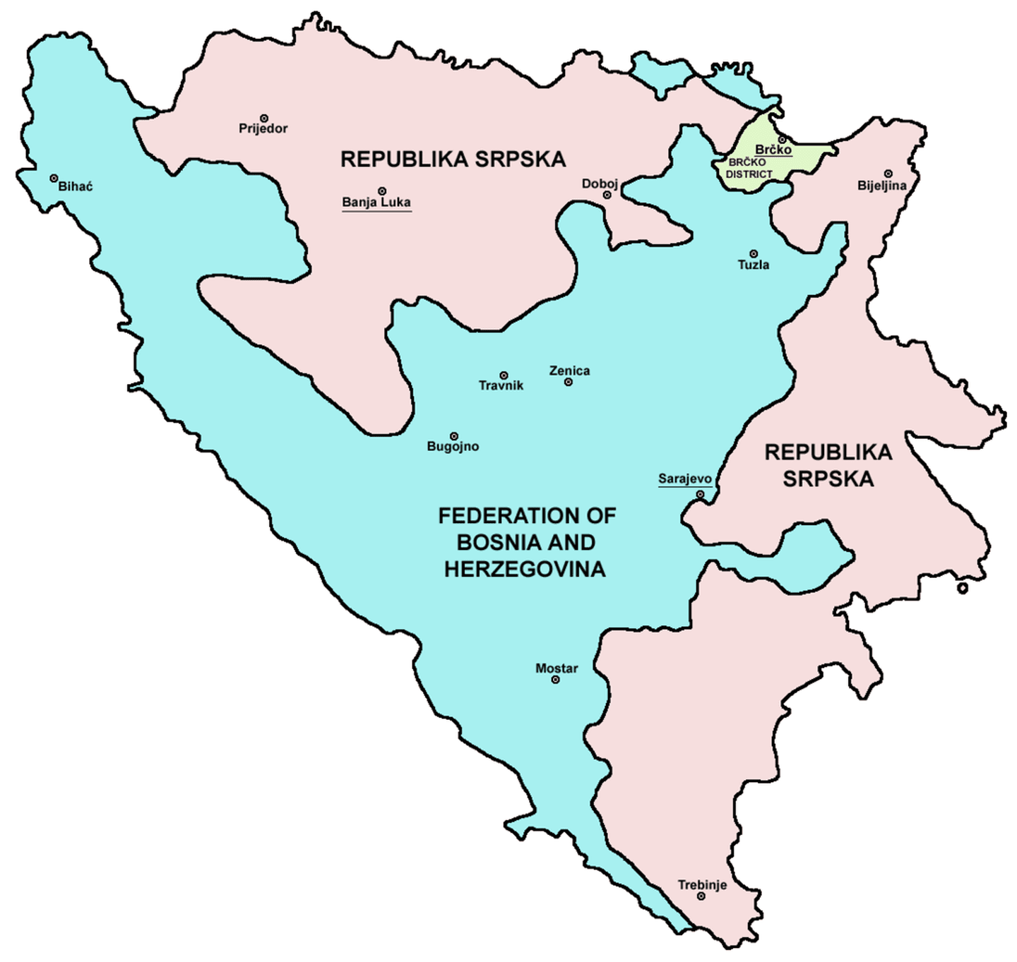 Bản đồ Bosnia