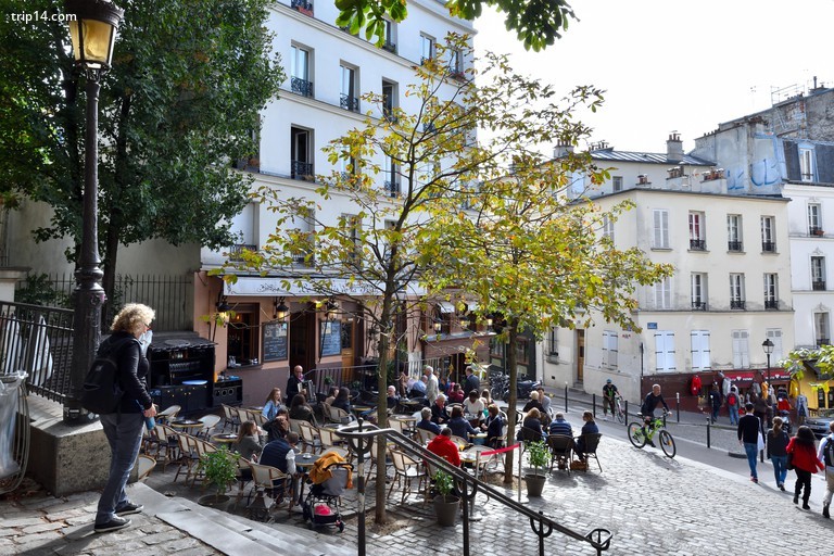 Nhà hàng và quán cà phê ở Montmartre, Paris. - Trip14.com
