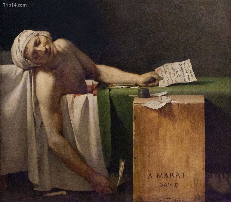 Chi tiết từ Cái chết của Marat của David │ © Jacques-Louis David / Wikimedia Commons - Trip14.com