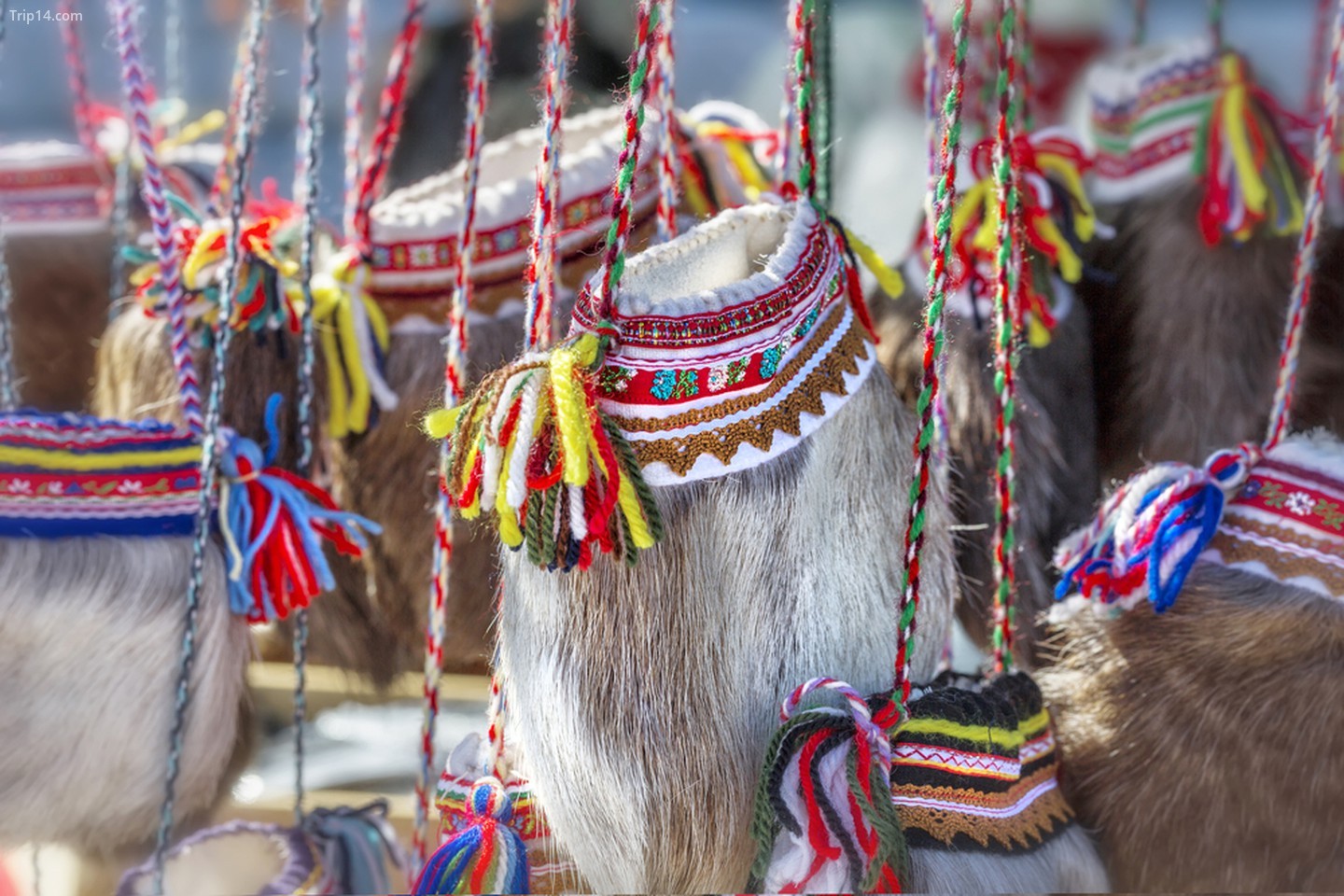 Túi Sami truyền thống làm từ lông hươu