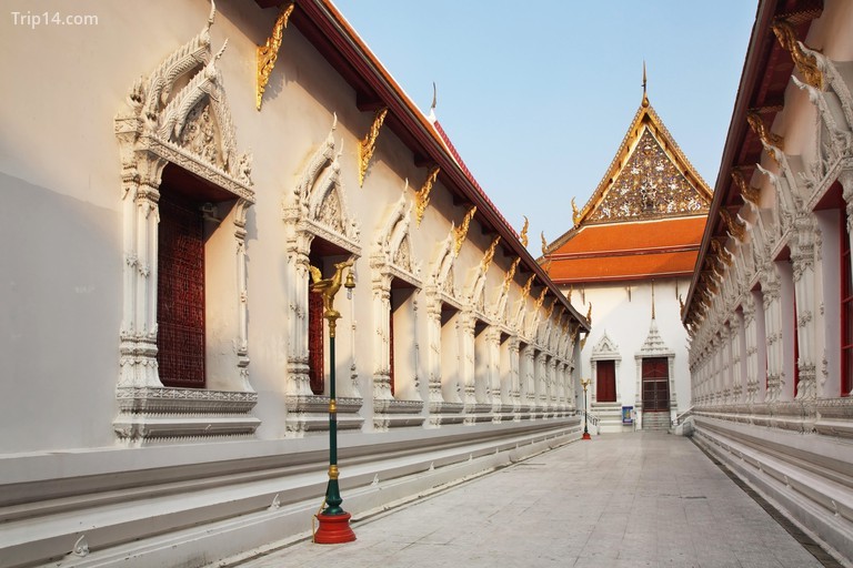 Wat Mahathat Yuwaratrangsarit Ratchaworamahawiharn ở Bangkok. Vương quốc Thái Lan - Trip14.com