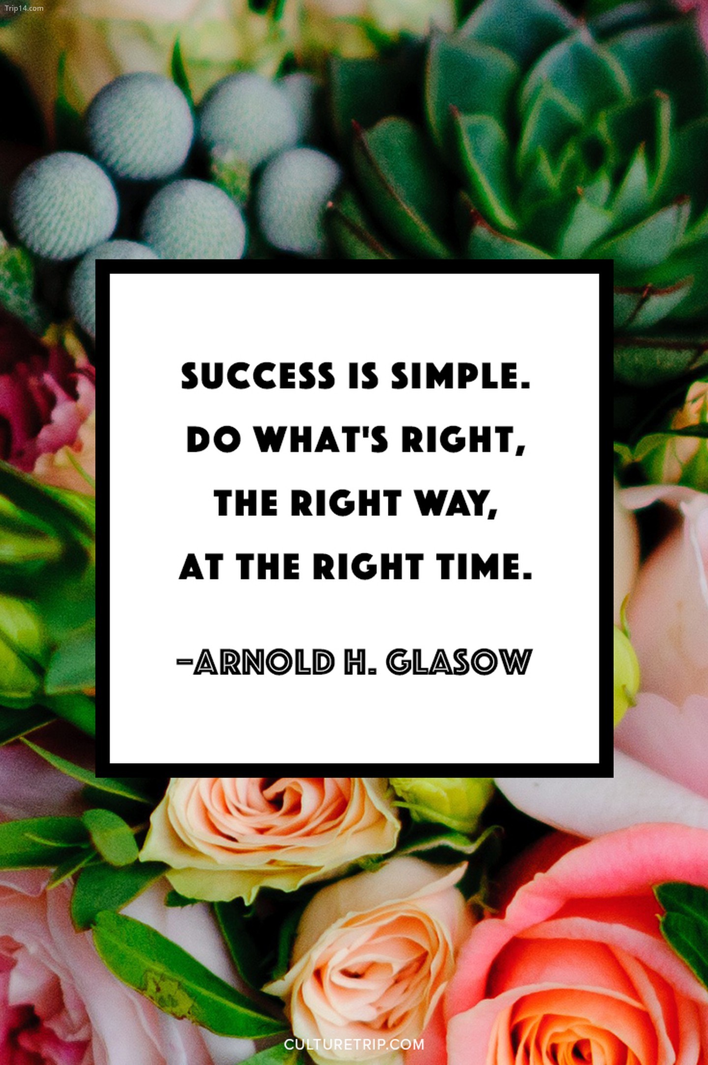Thành công rất đơn giản. Hãy làm những điều đúng đắn, đúng cách và vào đúng thời điểm. 