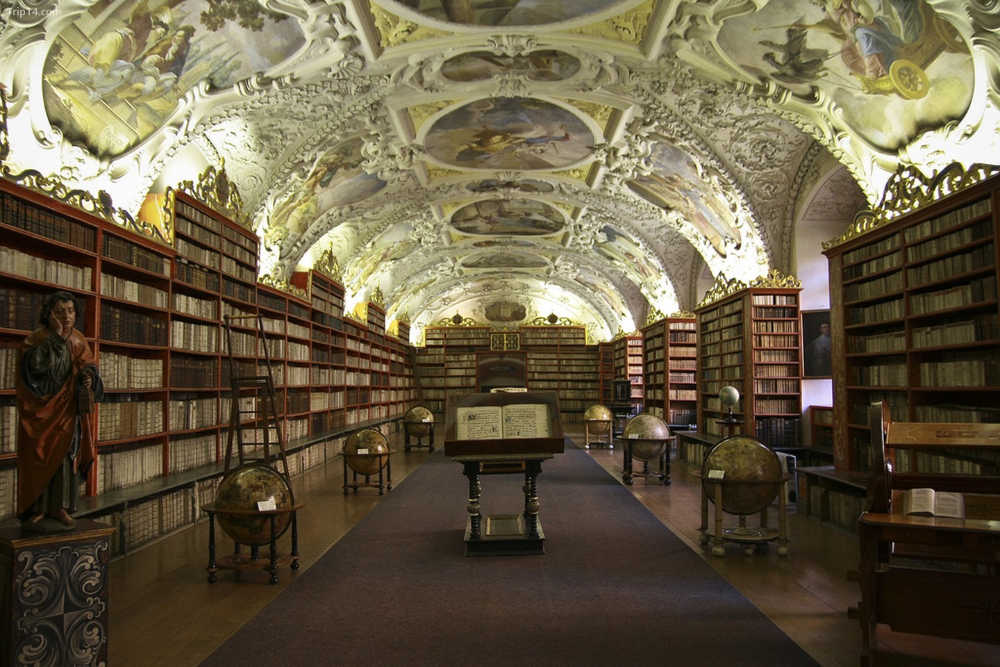 Baroque Library Hall, Clementinum, Prague