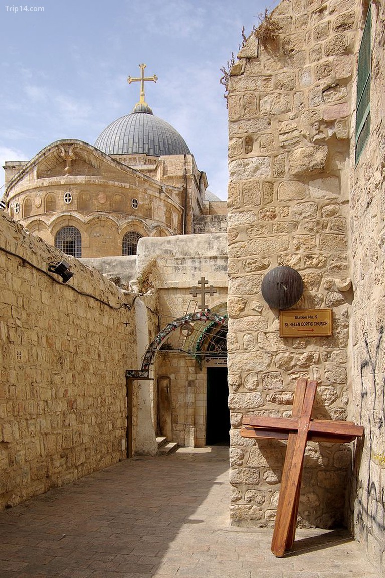 Trạm IX trên Via Dolorosa ở Jerusalem