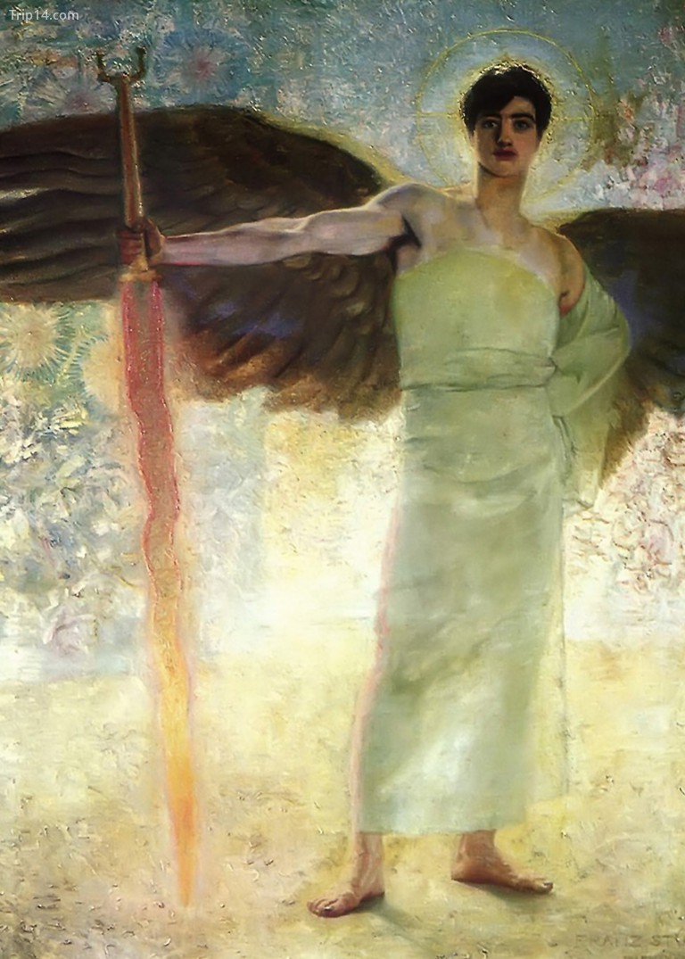 The Guardian of Paradise của Franz Stuck