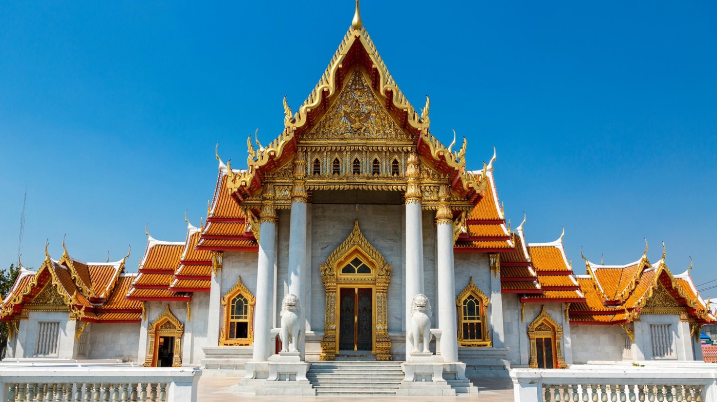 Đền Wat Benchamabophit, Thái Lan, Bangkok.