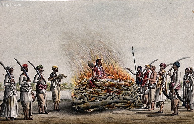 Sati được coi là một hành động dũng cảm trong truyền thống Ấn Độ giáo 