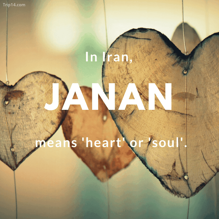 Janan – nghĩa là trái tim hoặc tâm hồn