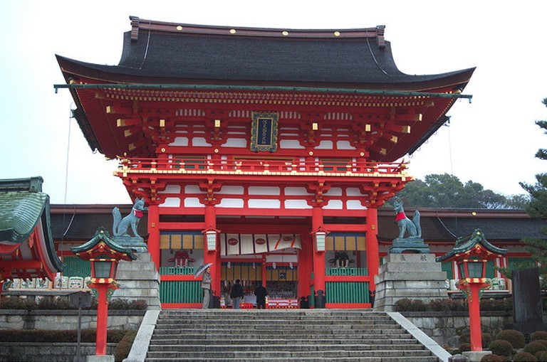 Tòa nhà chính tại Fushimi Inari Taisha 