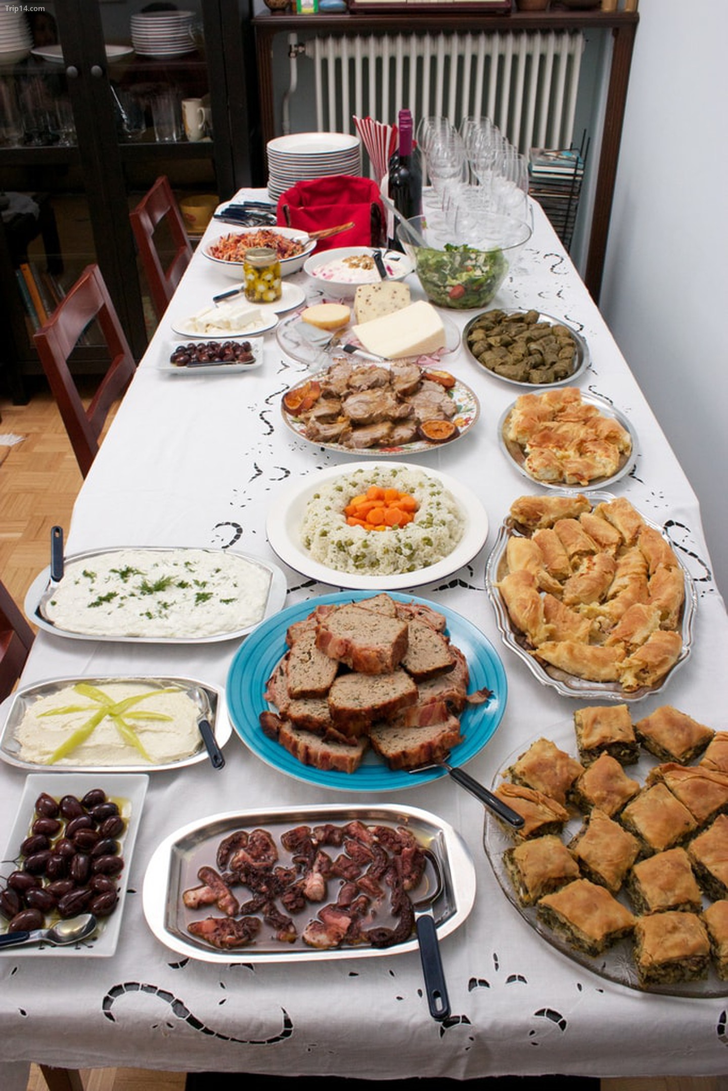 Bữa tối của một gia đình Hy Lạp 