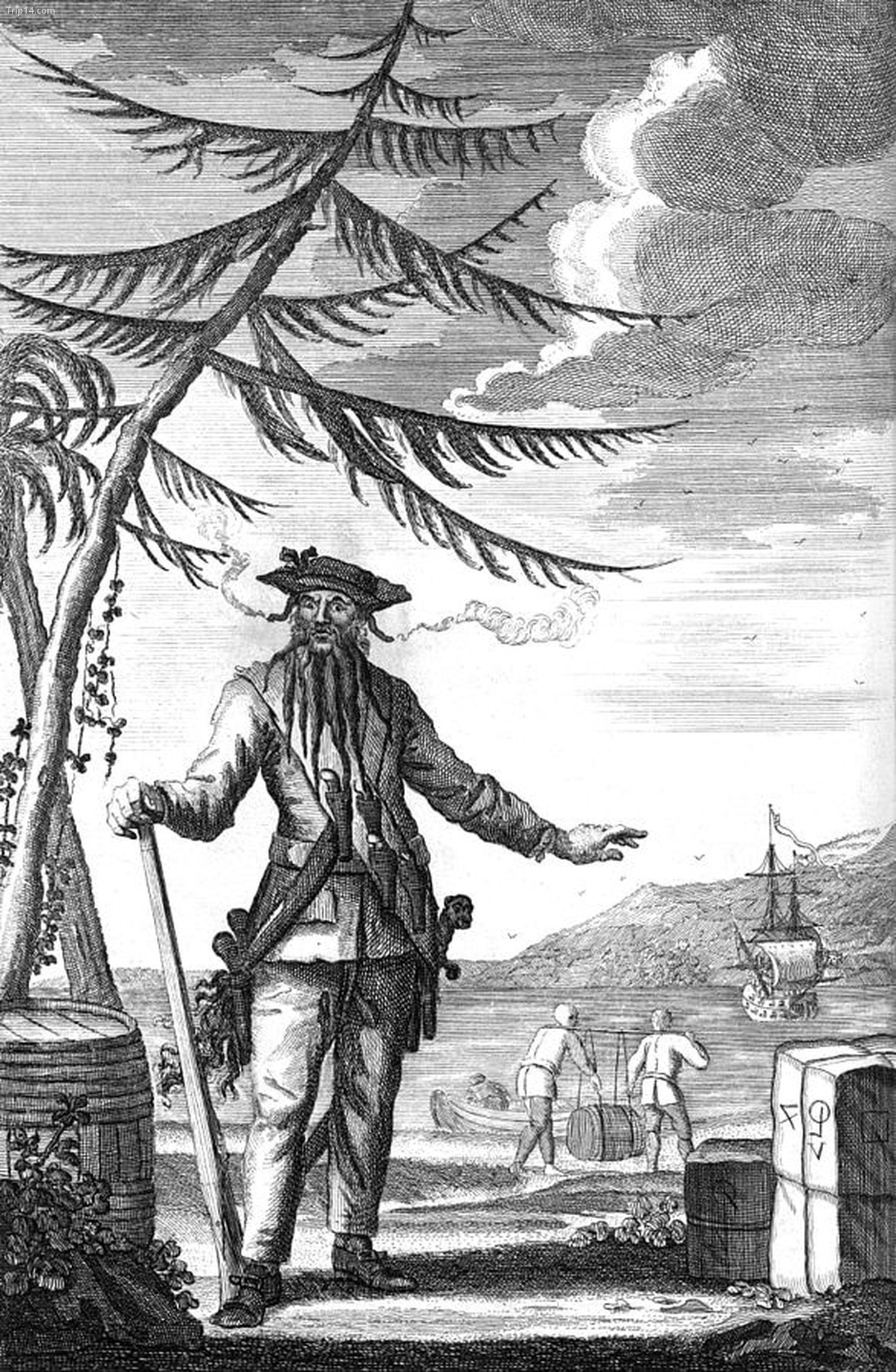 Thuyền trưởng Teach hay còn gọi là Blackbeard - Râu Đen (1736)