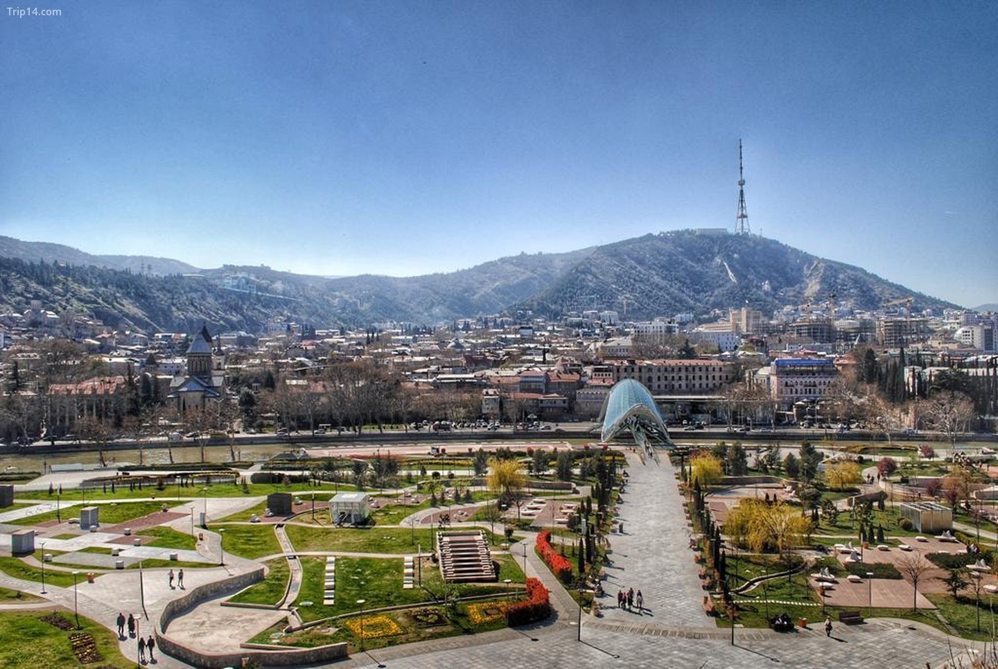 Quang cảnh Công viên Rike ở Tbilisi