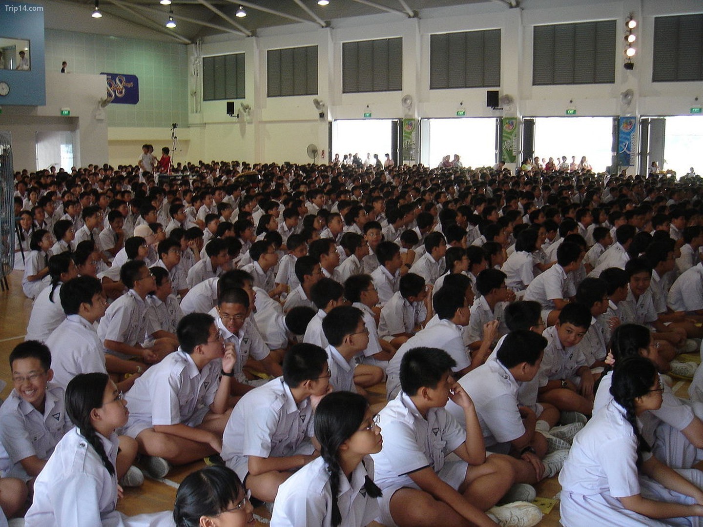 Học sinh tại một trường học ở Singapore