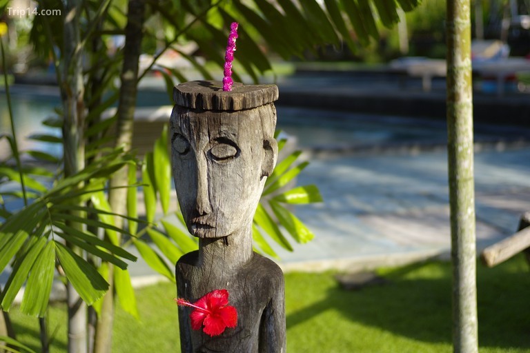 bức tượng bộ lạc tại Desa Seni ở Bali - Trip14.com