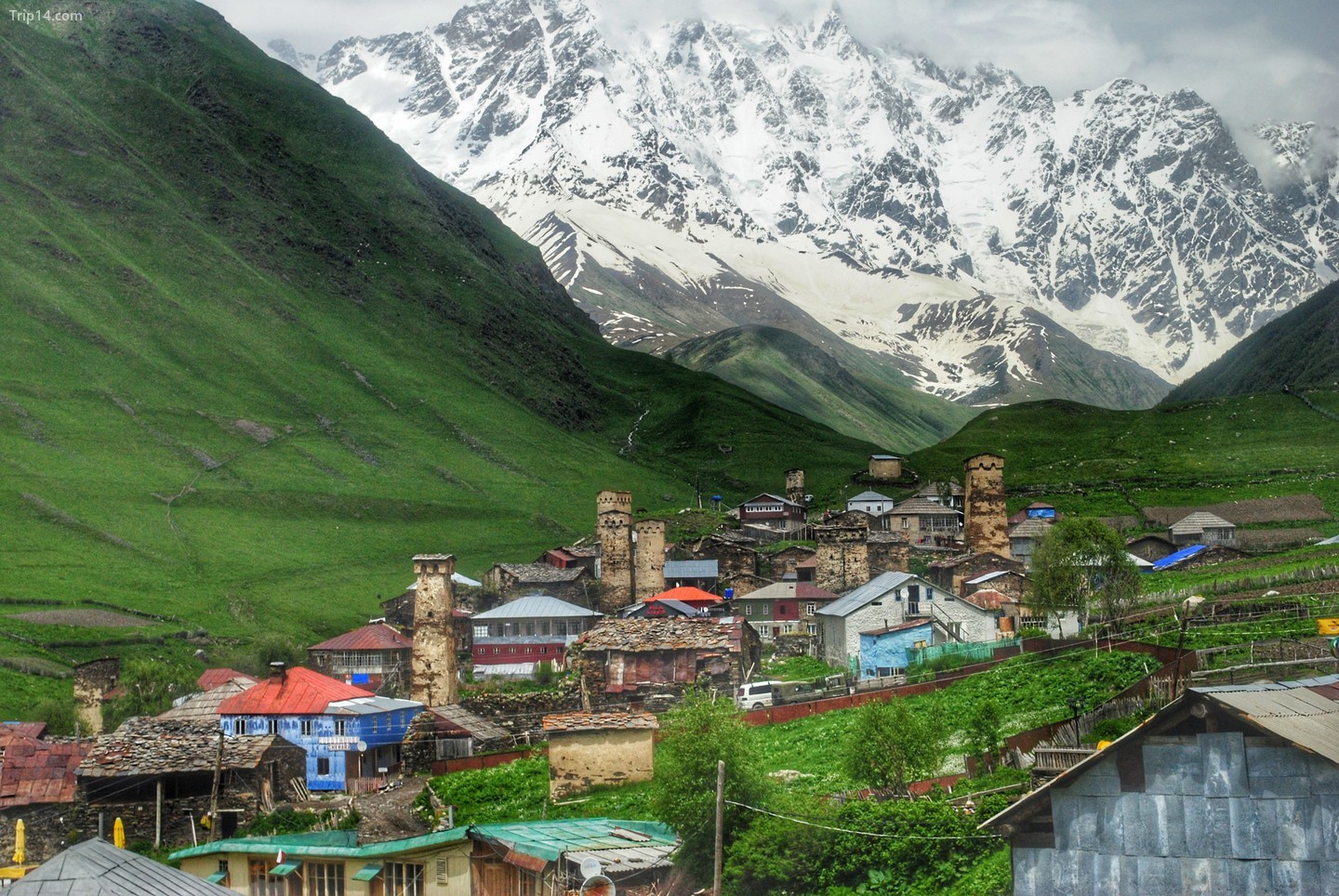 Ngôi làng Ushguli ở Svaneti
