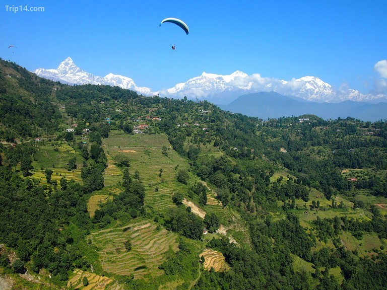 Đi dù lượn ở Pokhara - Trip14.com