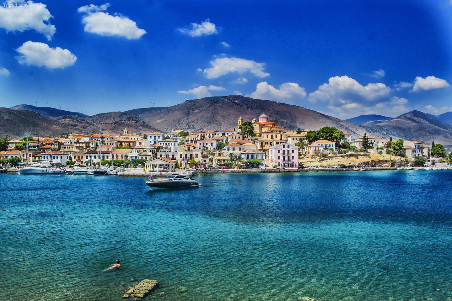 Thị trấn ven biển Galaxidi, miền Trung Hy Lạp