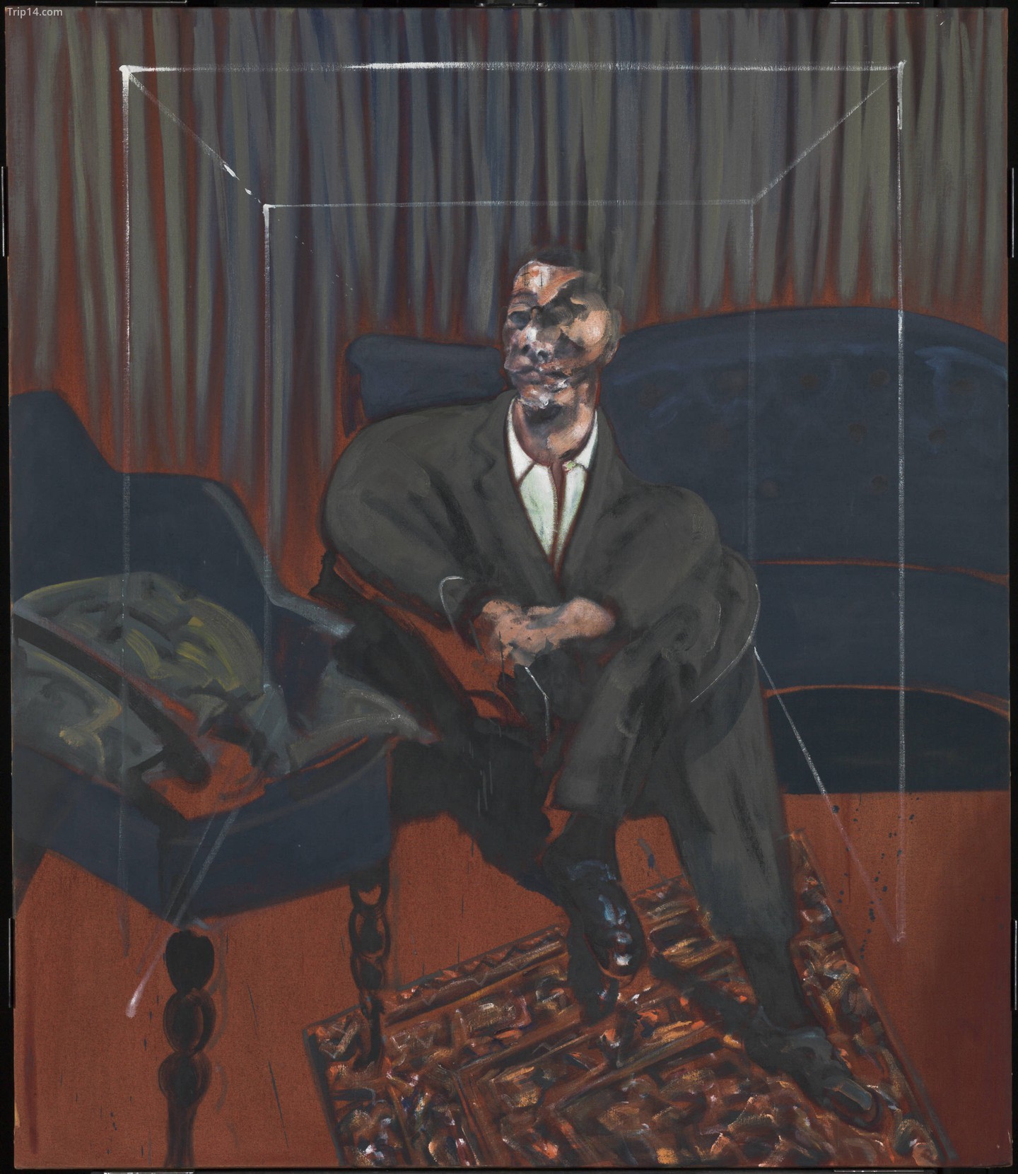  Francis Bacon, Seated Figure, 1961. Tate, do J. Sainsbury Ltd trình bày, 1961   |   