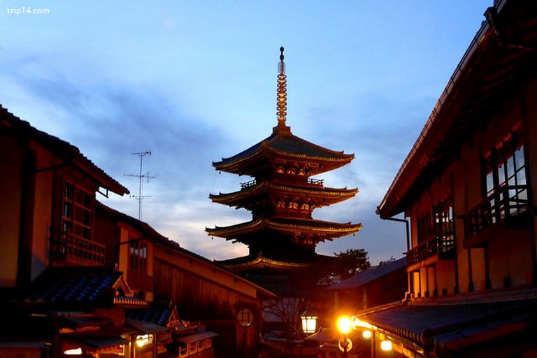 Chùa Yasaka ở khu vực Higashiyama của Kyoto - Trip14.com
