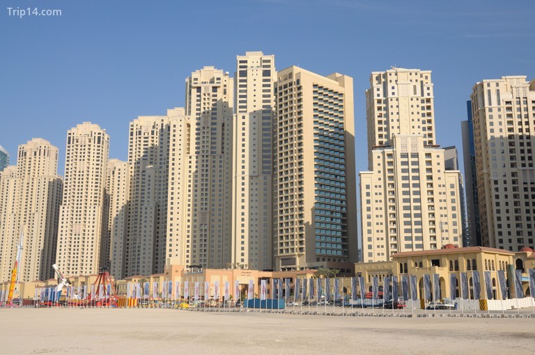 Khu dân cư bãi biển Jumeirah ở Dubai, Các tiểu vương quốc Ả Rập thống nhất. - Trip14.com