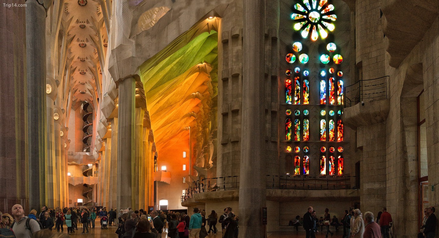 Bên trong nhà thờ Sagrada Familia 